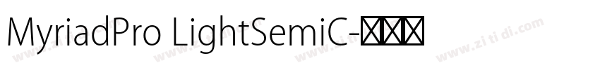 MyriadPro LightSemiC字体转换